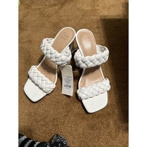 A New Day Women's Wedge Heel Pumps - White Sz 6.5